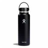 HYDRO FLASK 40 OZ (1183 ml) WIDE FLEX CAP BLACK W40BTS001-BLACK Black Image 