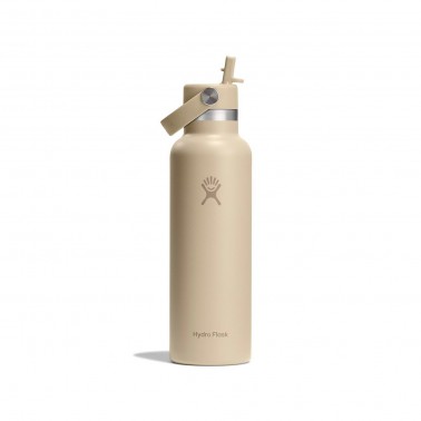 Παγούρι Θερμός Μπεζ - Hydro Flask 21 oz Standard Mouth With Flex Straw Cap