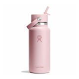 HYDRO FLASK 32 OZ (946 ml) WIDE FLEX STRAW CAP TRILLIUM W32CFS678-TRILLIUM Pink Image 