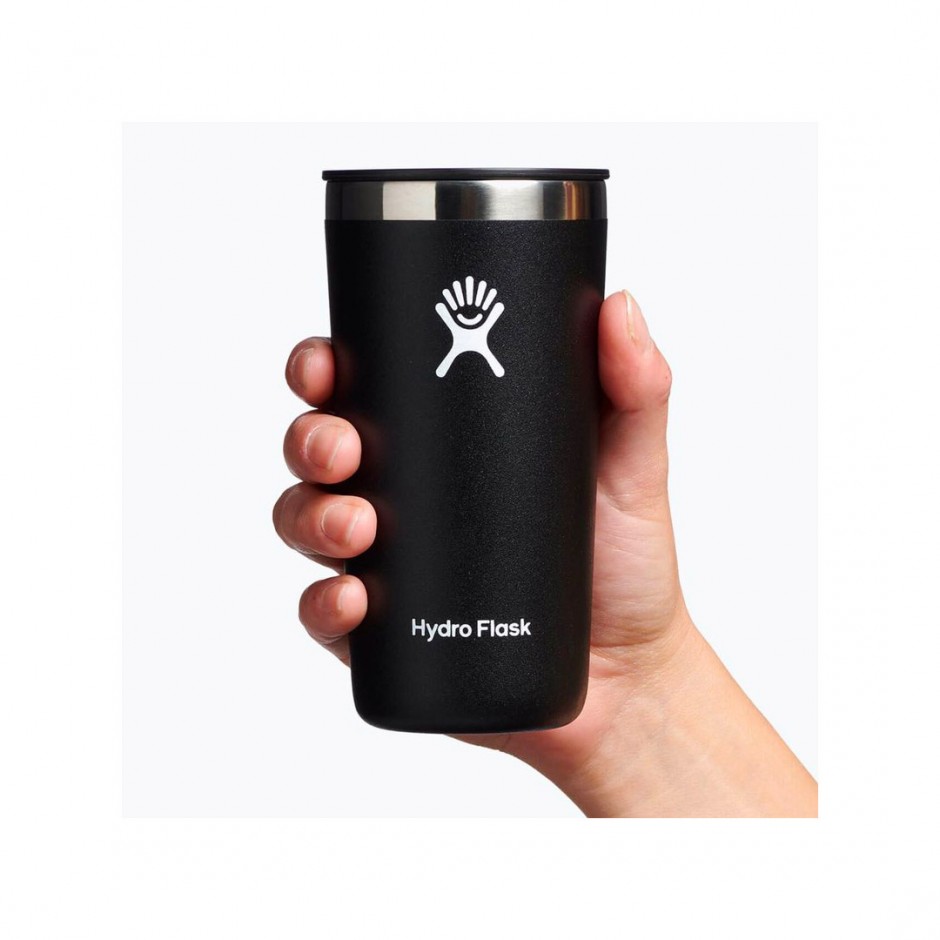 HYDRO FLASK 12 OZ (355 ml) ALL AROUND TUMBLER PRESS-IN LID BLACK T12CPB001-BLACK Black