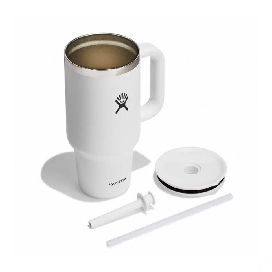HYDRO FLASK 32 OZ (946ml) ALL AROUND TRAVEL TUMBLER WHITE TT32PS110-WHITE White