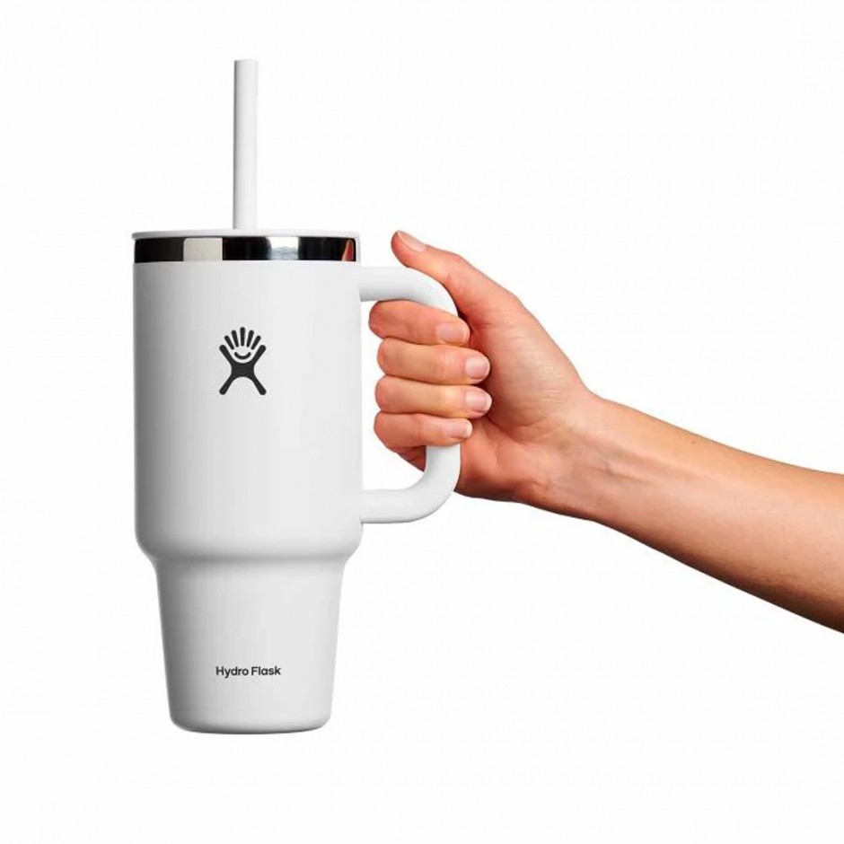 HYDRO FLASK 32 OZ (946ml) ALL AROUND TRAVEL TUMBLER WHITE TT32PS110-WHITE White