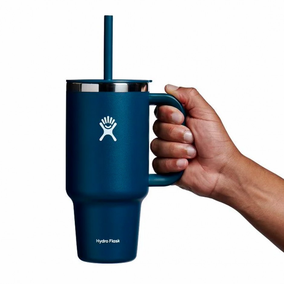 HYDRO FLASK 32 OZ (946ml) ALL AROUND TRAVEL TUMBLER INDIGO TT32PS464-INDIGO Blue