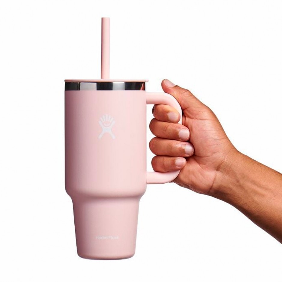 HYDRO FLASK 32 OZ (946ml) ALL AROUND TRAVEL TUMBLER TRILLIUM TT32PSC678-TRILLIUM Pink