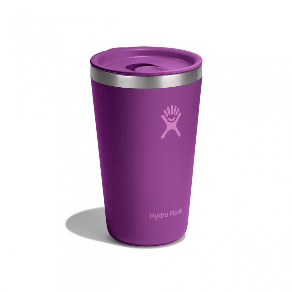 HYDRO FLASK 16 OZ  (473ml) ALL AROUND TUMBLER PRESS-IN LID BEACHPLUM PURPLE T16CPC526-PURPLE Purple