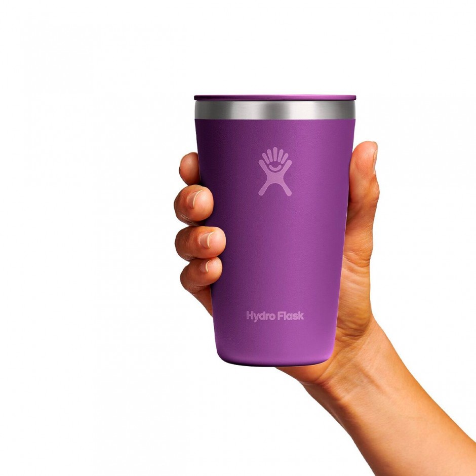 HYDRO FLASK 16 OZ  (473ml) ALL AROUND TUMBLER PRESS-IN LID BEACHPLUM PURPLE T16CPC526-PURPLE Purple