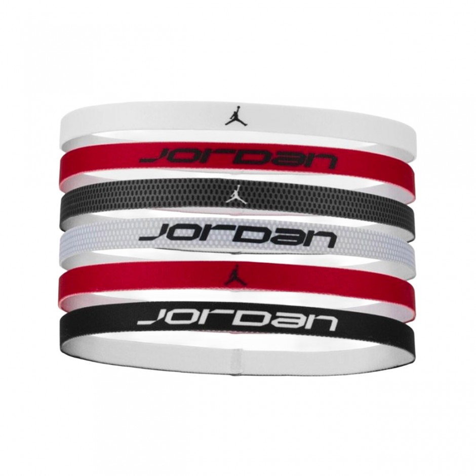 JORDAN ELASTIC SPORT HEADBANDS 6 PK PRINTED J.101.1996-117 Colorful