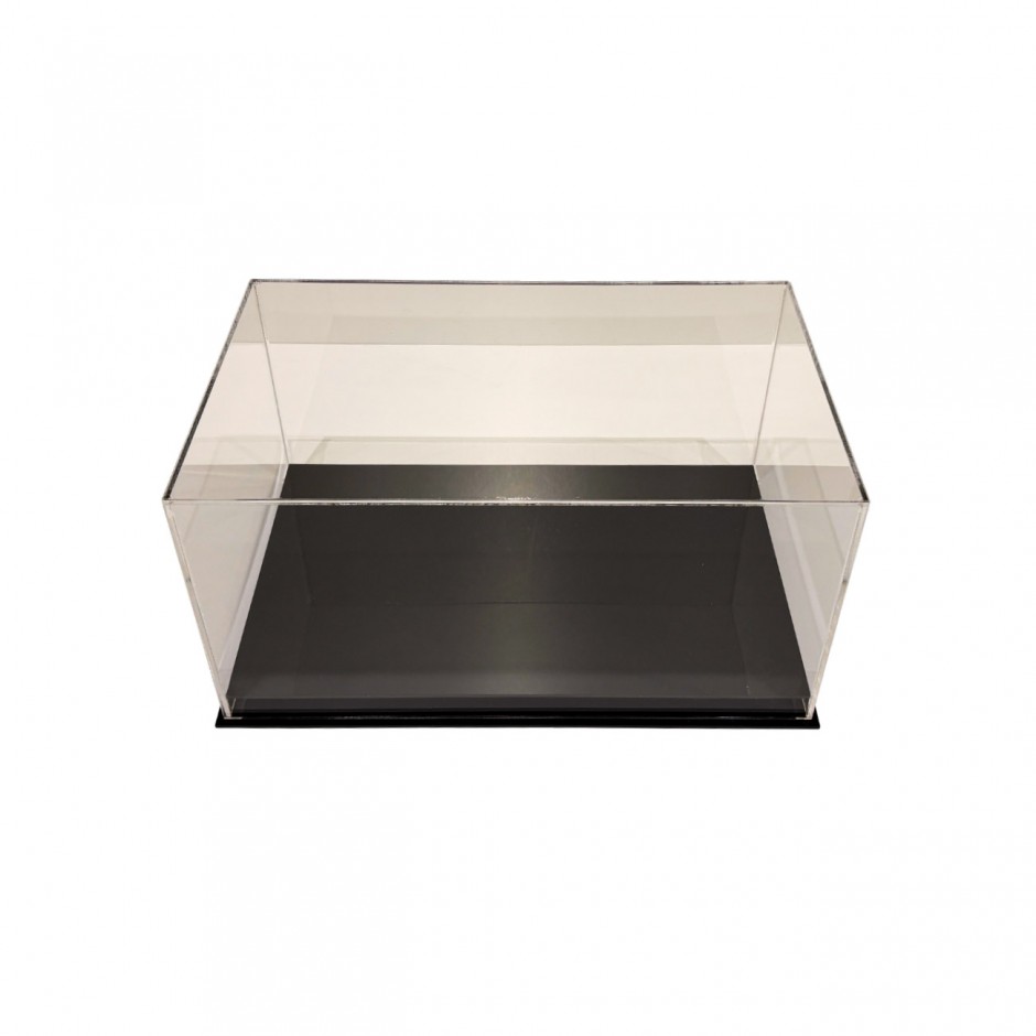 Sneakers Display Case - Trace 'N Chase Acrylic Low Sneaker Display Case With Black Base