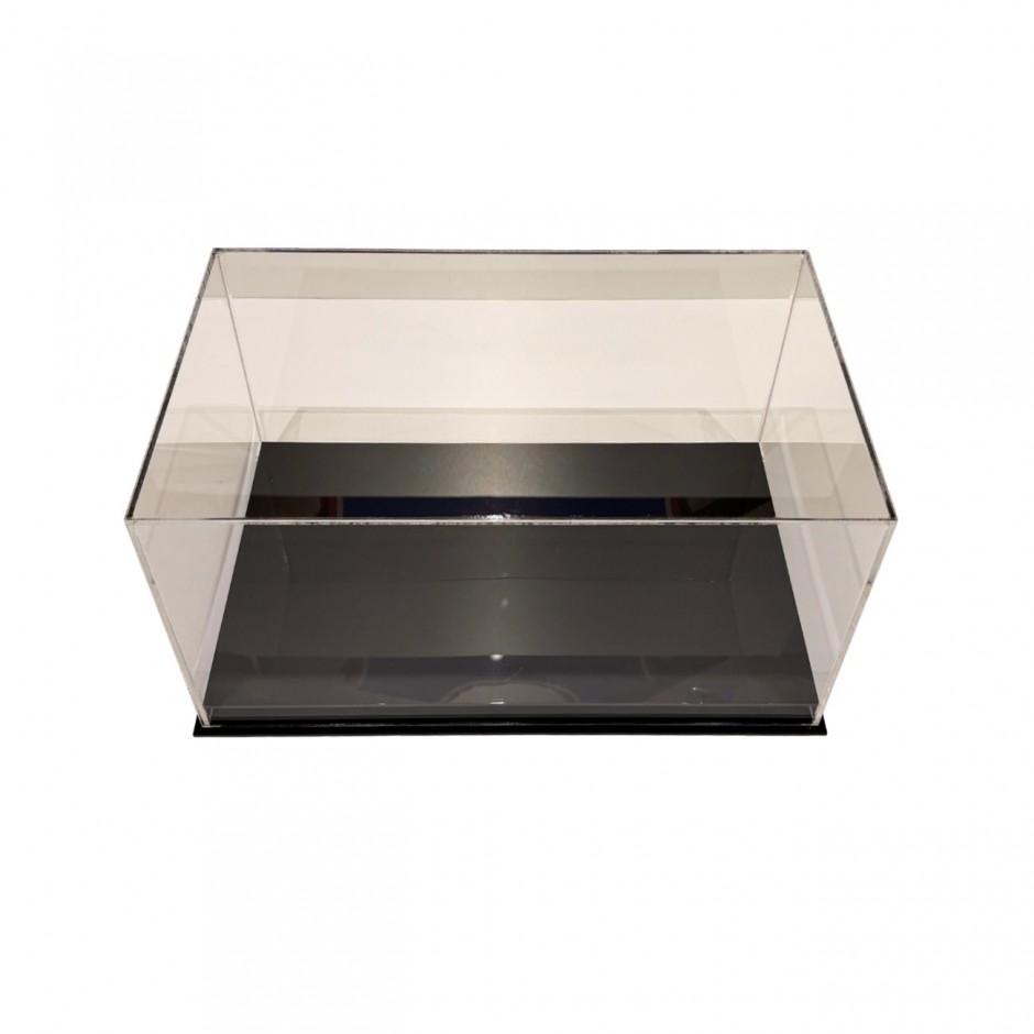 Sneakers Display Case - Trace 'N Chase Acrylic Low Sneaker Display Case With Black Base