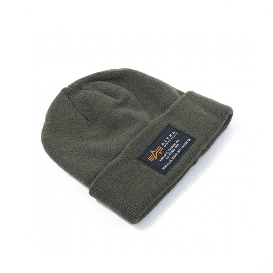 ALPHA INDUSTRIES CREW BEANIE 128924-257 Κhaki