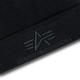 ALPHA INDUSTRIES 3D BEANIE 168910-03 Black Image 1