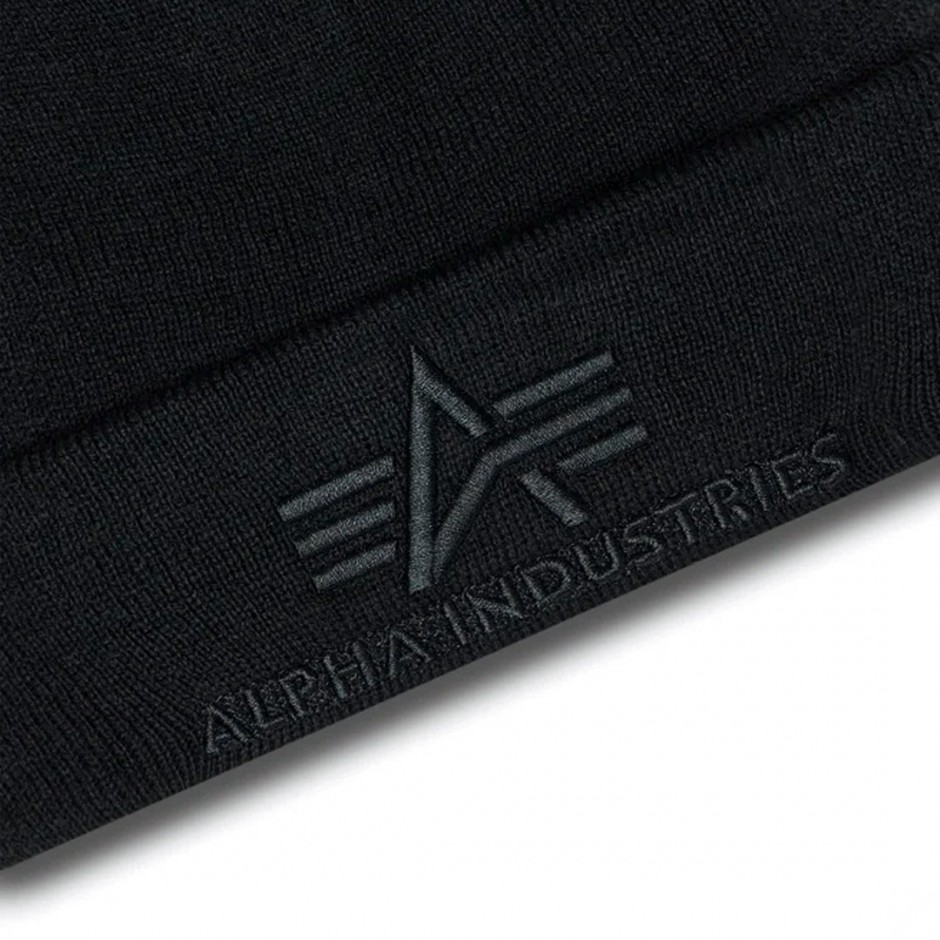 ALPHA INDUSTRIES 3D BEANIE 168910-03 Black