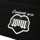 CARHARTT WIP OG HEART TRAIN BEANIE I033869-89XX Black Image 0