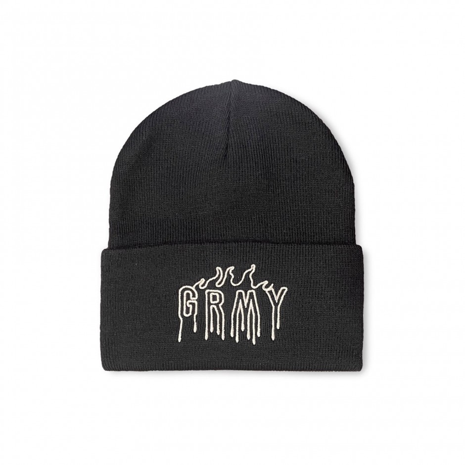 GRIMEY VITA DEORUM (GRMY X OJ)  BEANIE GRH363-BLK Black