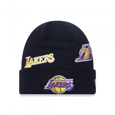 New Era Multi Patch Los Angeles Lakers Μαύρο - Σκουφάκι