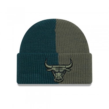 New Era Chicago Bulls Two Tone Cuff Knit Πολύχρωμο - Σκουφάκι