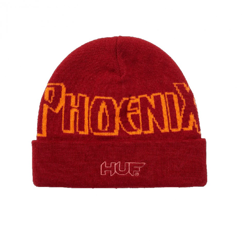 HUF PHOENIX BEANIE BN00153-RED Red