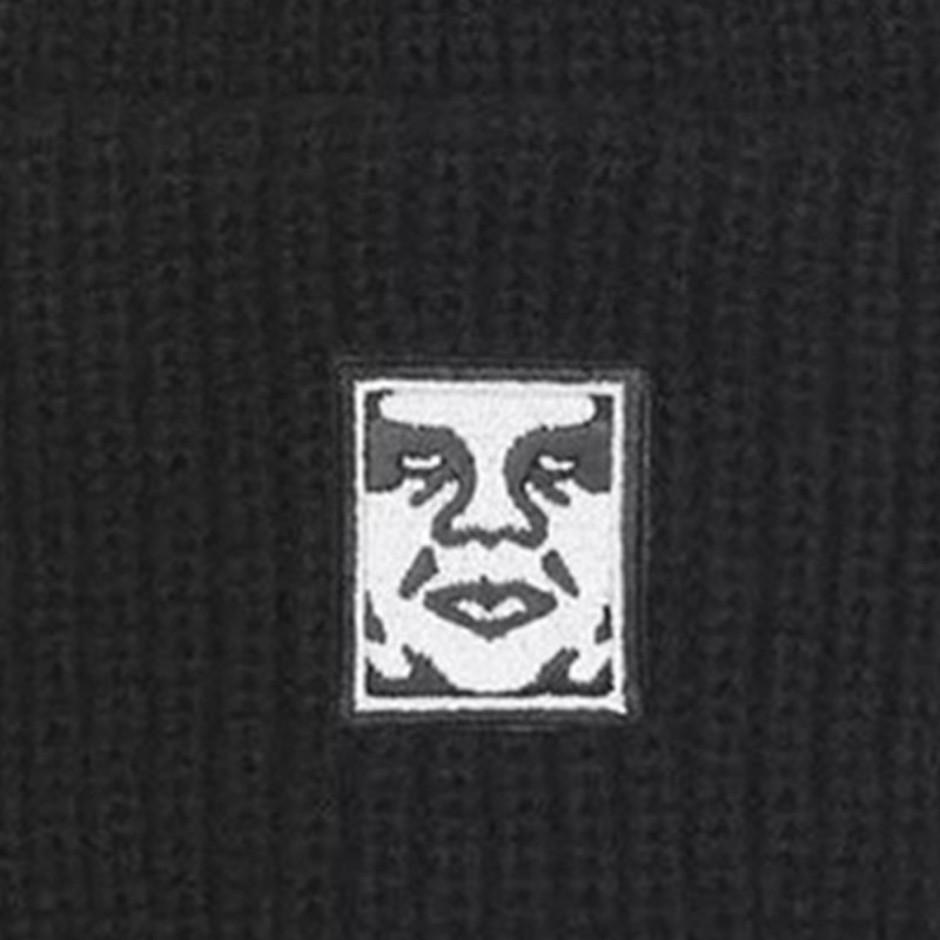 OBEY ICON PATCH CUFF BEANIE 100030198-BLK Black