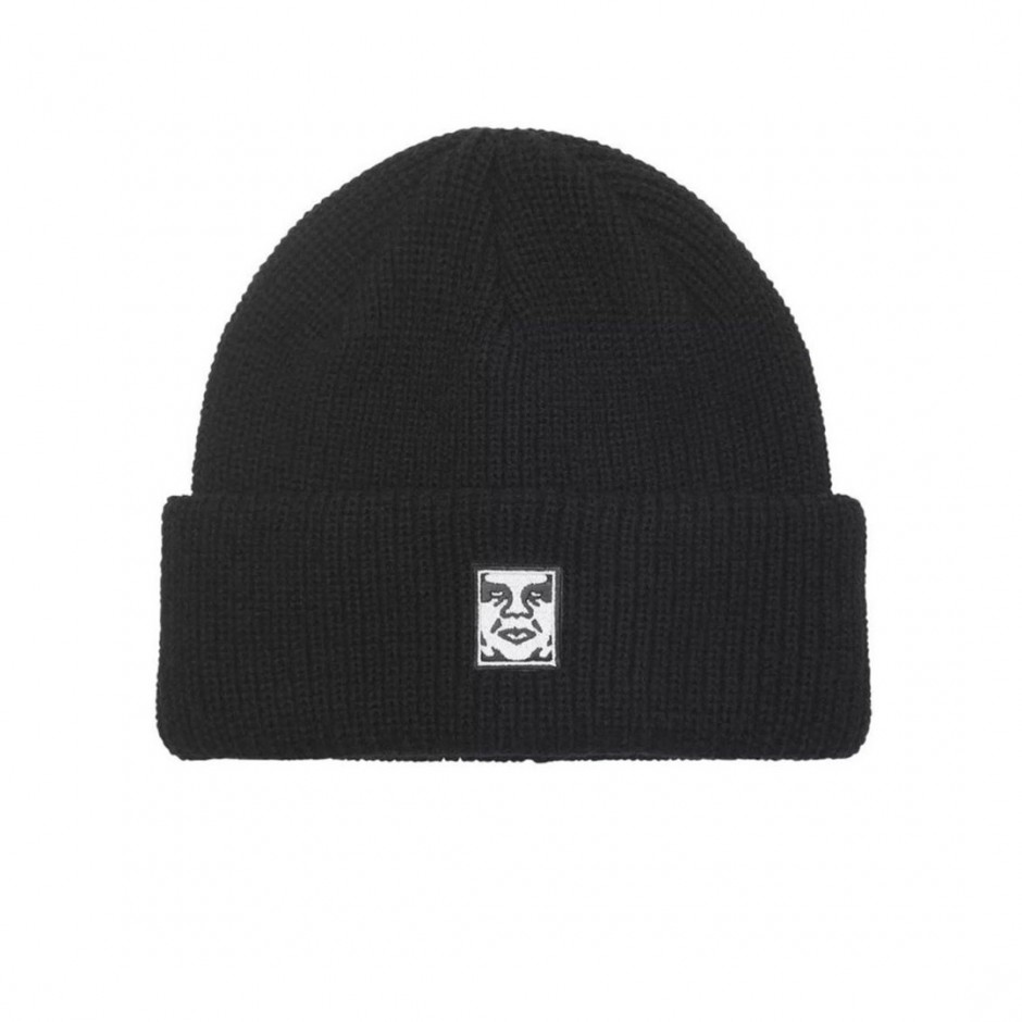 OBEY ICON PATCH CUFF BEANIE 100030198-BLK Black