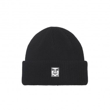 Beanie Black - Obey Mid Icon Patch