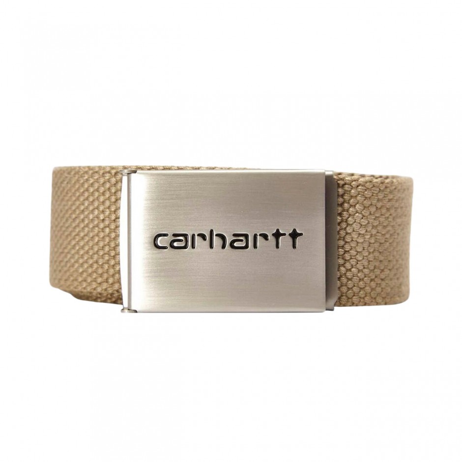 CARHARTT WIP CLIP BELT CHROME I019176-G1XX Beige