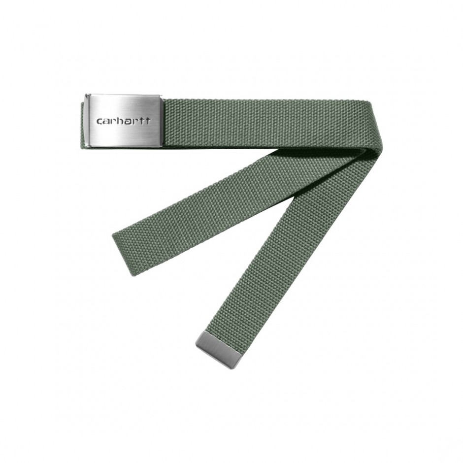 CARHARTT WIP CLIP BELT CHROME I019176-1YFXX Green