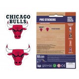 NBA PVC STICKERS 2 LOGOS TEAM 162PCS 775-21224-CHICAGO BULLS Red Image 