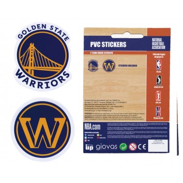 NBA PVC STICKERS 2 LOGOS TEAM 162PCS 775-21224-GOLDEN STATE WARRIOR Ρουά