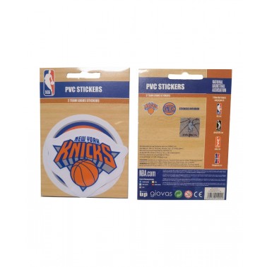 NBA PVC STICKERS 2 LOGOS TEAM 162PCS 775-21224-NEW YORK KNICKS Orange