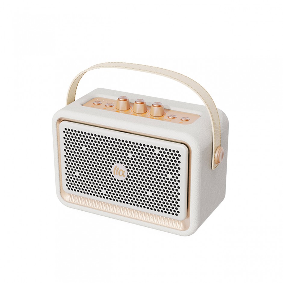 Portable Speaker White - TAZATA Bluetooth Speaker HARMONY II