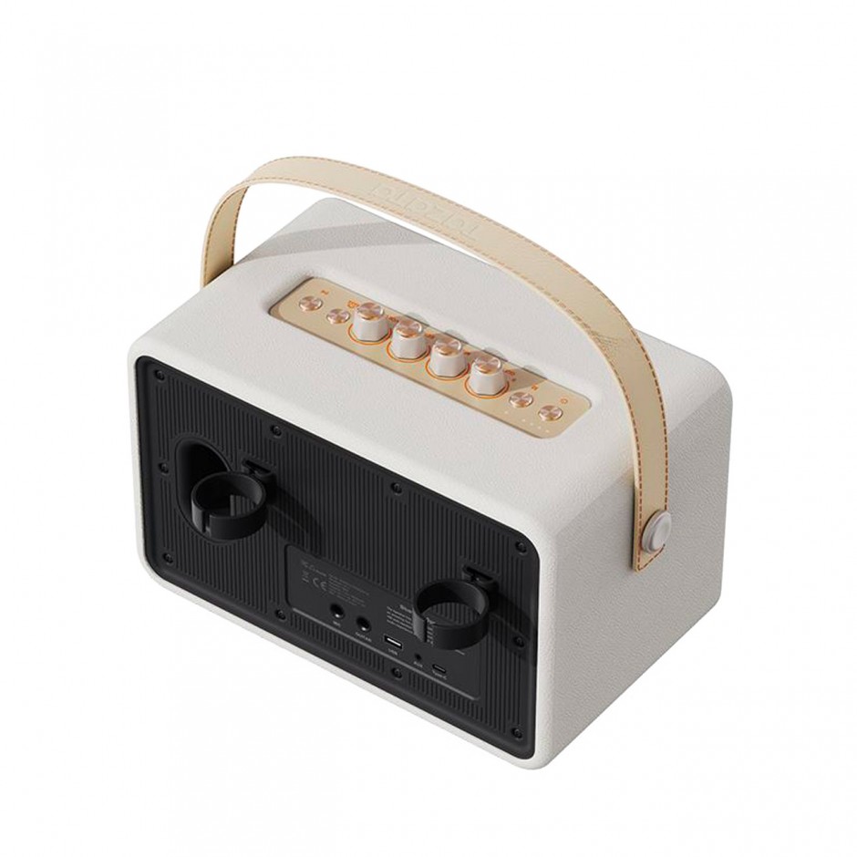 Portable Speaker White - TAZATA Bluetooth Speaker HARMONY III