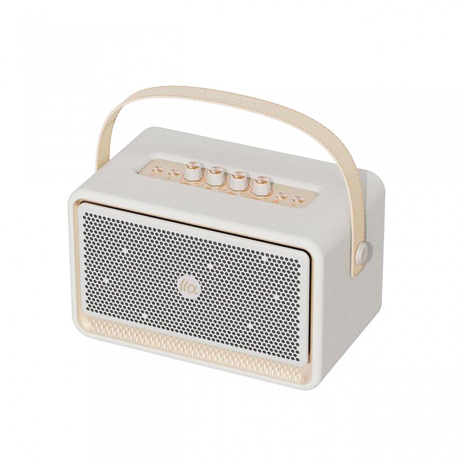 Portable Speaker White - TAZATA Bluetooth Speaker HARMONY III