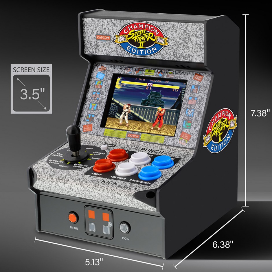 Φορητή Κονσόλα Μαύρη - My Arcade Micro Player 7.5" Street Fighter II Champion Edition Collectibe Retro
