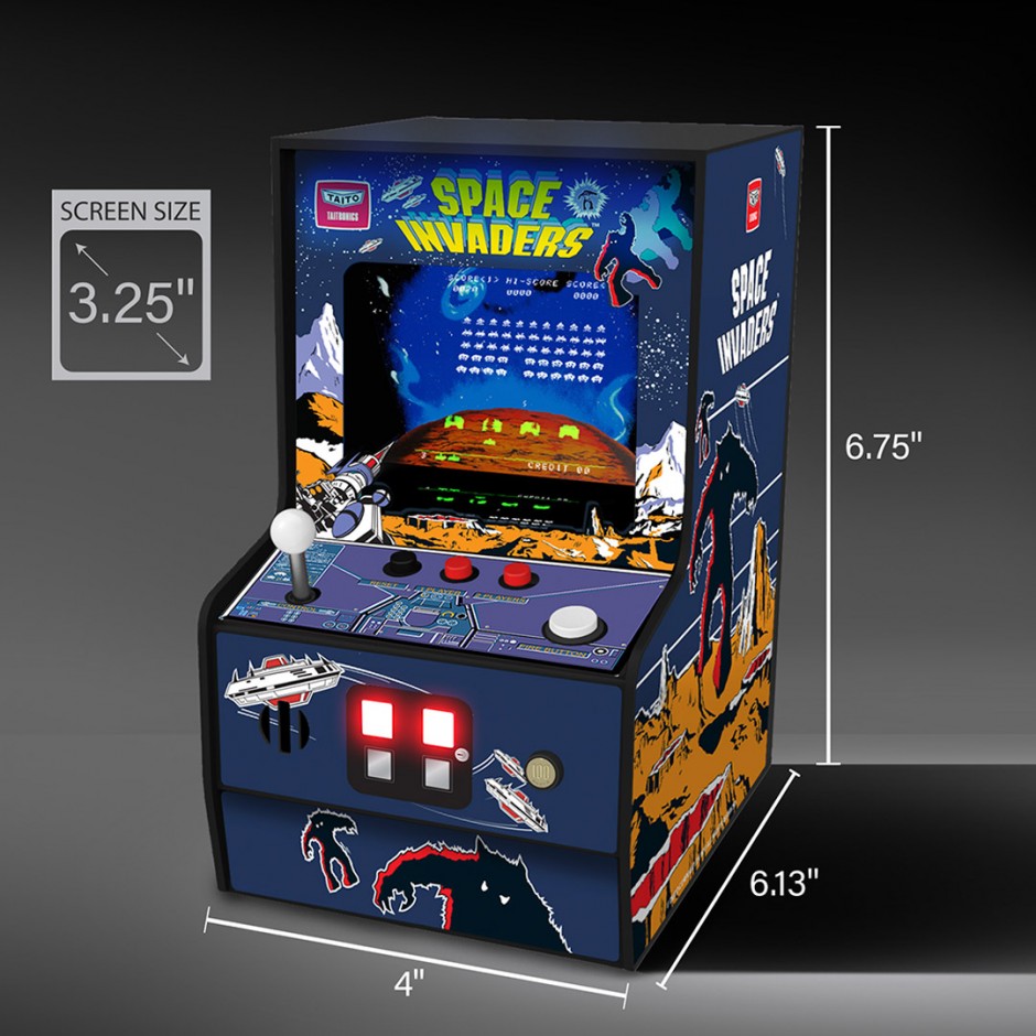 MY ARCADE MICRO PLAYER 6.75" SPACE INVADERS COLLECTIBLE RETRO (PREMIUM EDITION) DGUNL-3279 Colorful