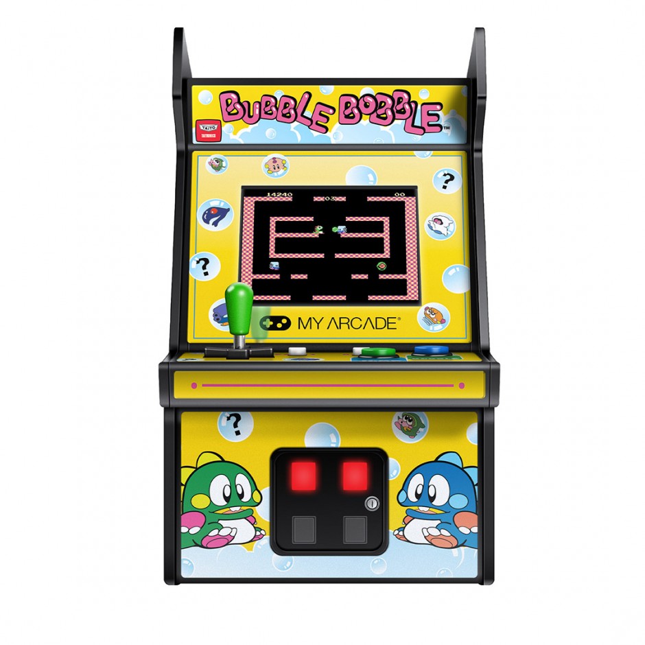 MY ARCADE MICRO PLAYER 6.75" BUBBLE BOBBLE COLLECTIBLE RETRO DGUNL-3241 Colorful