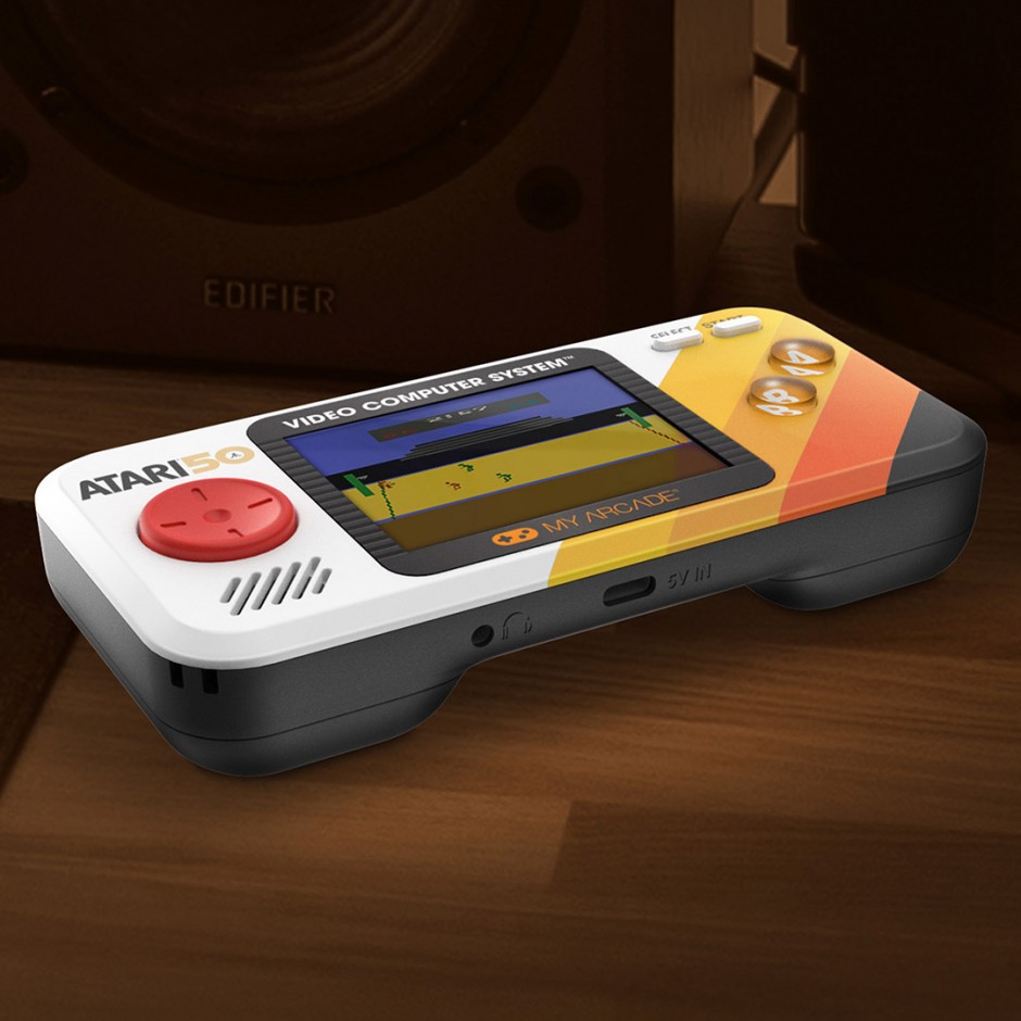 MY ARCADE POCKET PLAYER PRO ATARI PORTABLE GAMING SYSTEM (100 GAMES IN 1) DGUNL-7015 Black