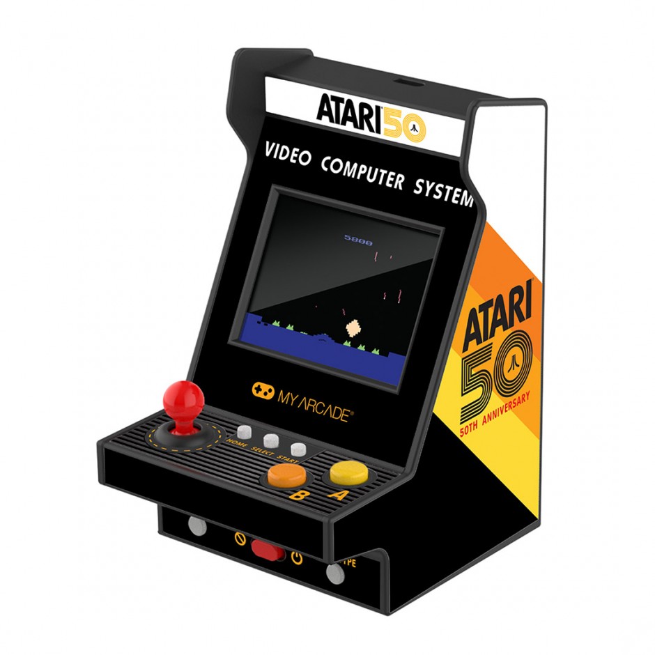 MY ARCADE NANO PLAYER PRO 4.8" ATARI PORTABLE RETRO ARCADE (75 GAMES IN 1) DGUNL-7014 Black