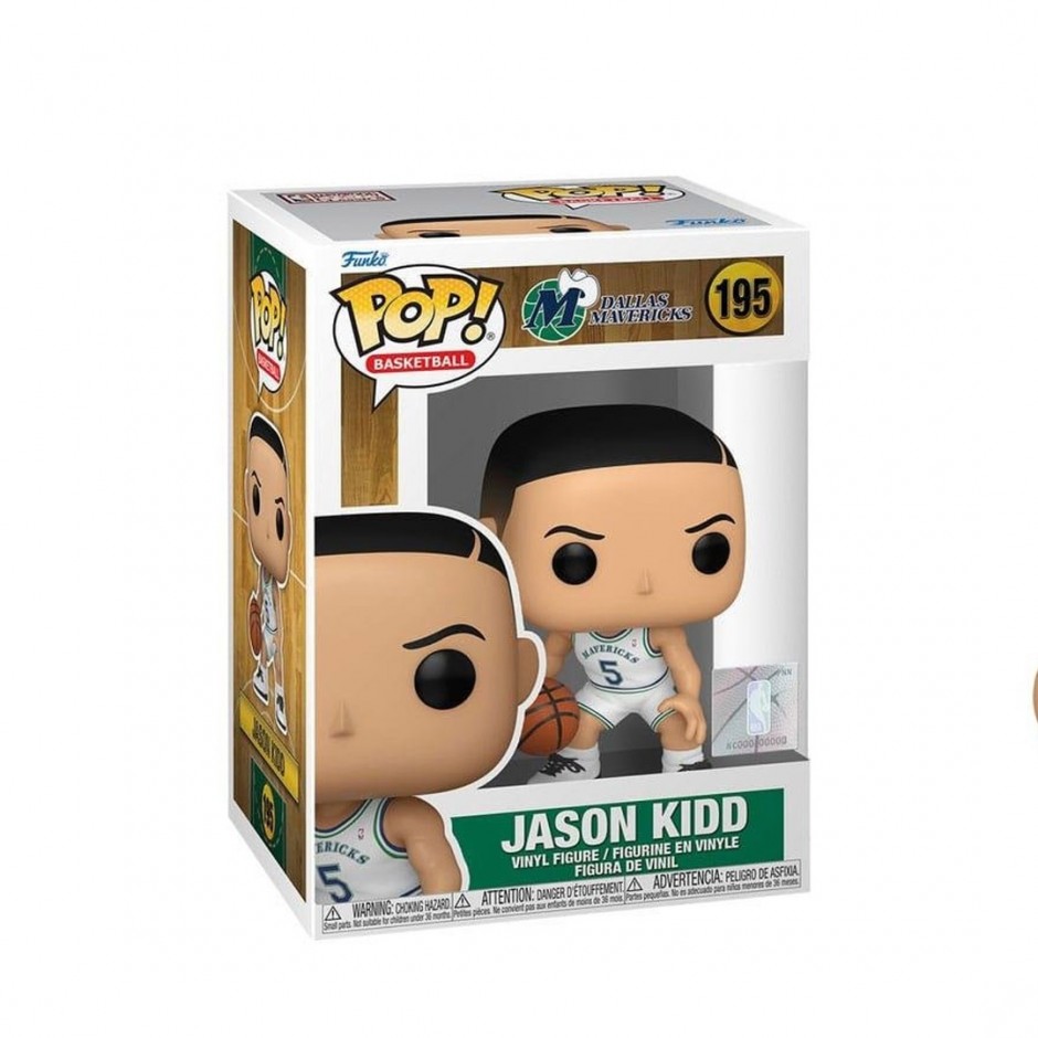 FUNKO POP BASKETBALL: DALLAS MAVERICKS - JASON KIDD #195 VINYL FIGURE 096217 Colorful