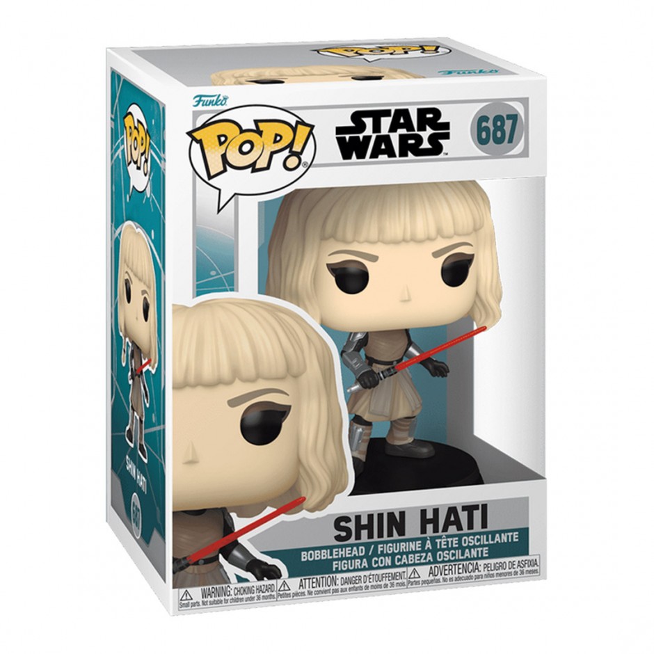 FUNKO POP DISNEY: STAR WARS AHSOKA S2 - SHIN HATI #687 BOBBLE-HEAD VINYL FIGURE 090869 Colorful