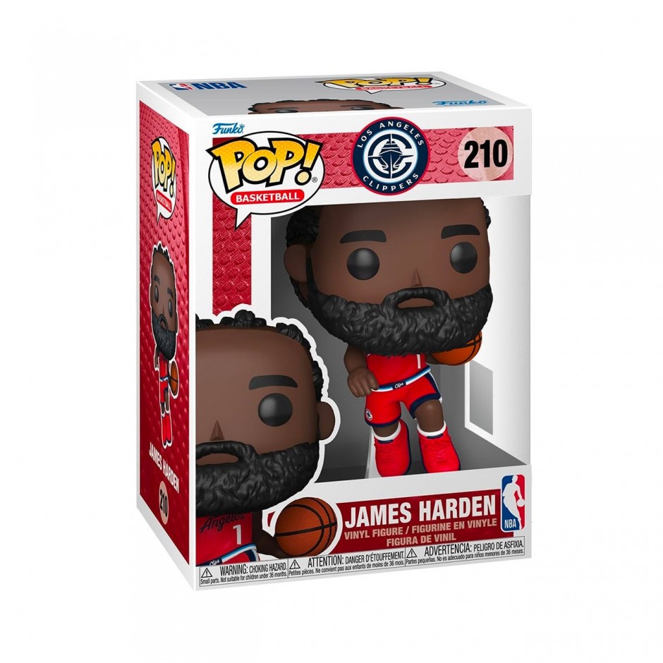 FUNKO POP NBA CLIPPERS - JAMES HARDEN #210 VINYL 092560 Colorful