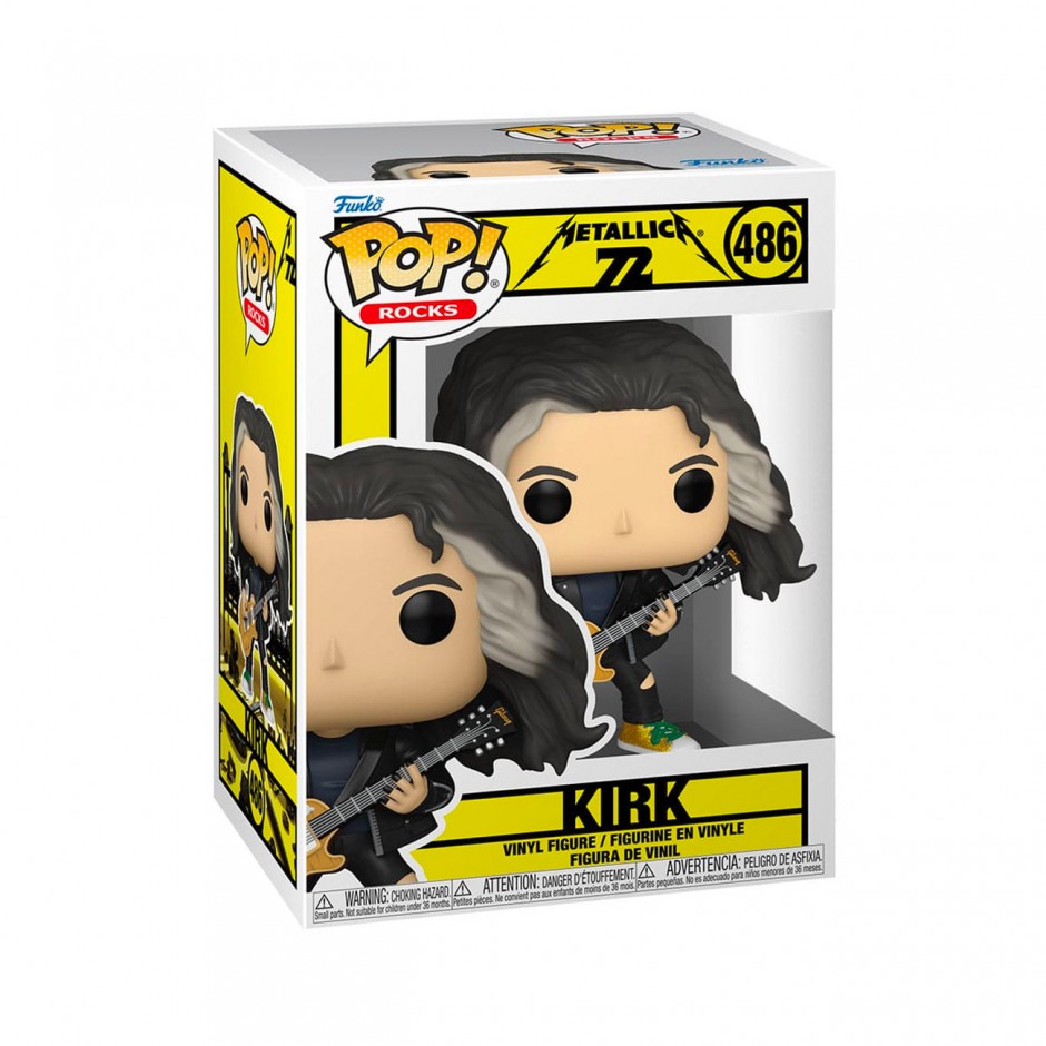 FUNKO POP ROCKS: METALLICA 72 - KIRK #486 VINYL FIGURE 107461 Colorful