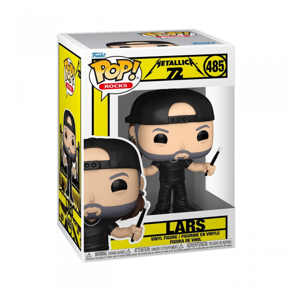 FUNKO POP ROCKS: METALLICA 72 - LARS #485 VINYL FIGURE 107462 Colorful