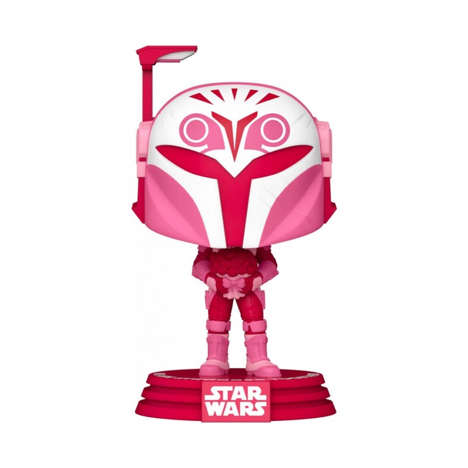 FUNKO POP DISNEY STAR WARS: VALENTINES S4 - BO-KATAN KRYZE #497 BOBBLE-HEAD VINYL FIGURE 087697 Colorful