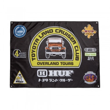 HUF χ ΤΟΥΟΤΑ OVERLAND TOURING BANNER AC01044-BLACK Black
