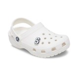 CROCS JIBBITZ LETTER S 10007012-UNC White Image 1