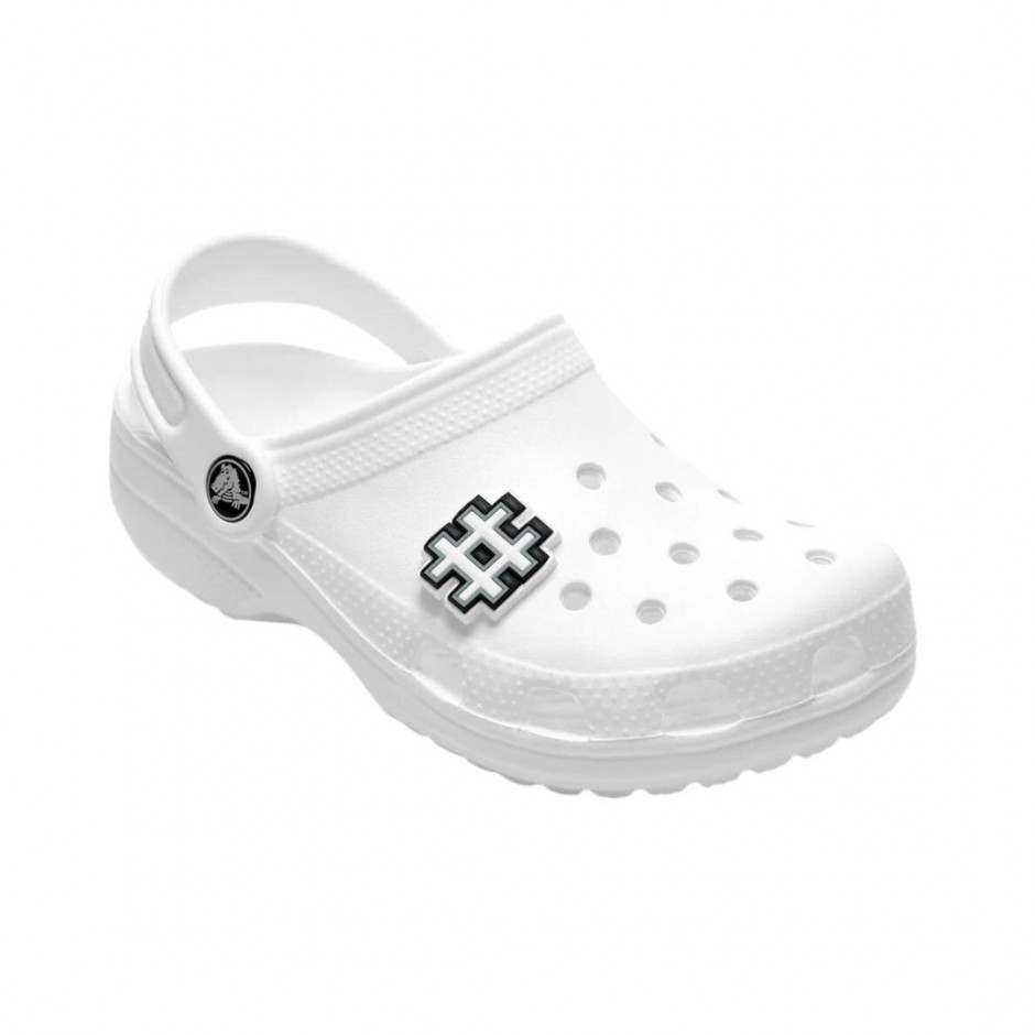 CROCS JIBBITZ HASHTAG 10007020-UNC White