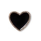 CROCS ELEVATED BLACK HEART WITH GOLD OUTLINE 10011084-UNC Black Image 