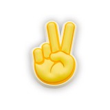 CROCS PEACE HAND SIGN 10007207-UNC Yellow Image 