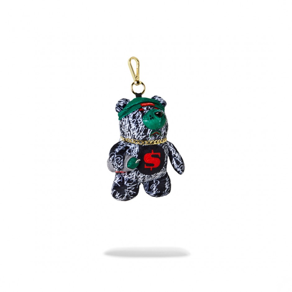 SPRAYGROUND NIGHT NIGHT BEAR KEYCHAIN K0606 Colorful