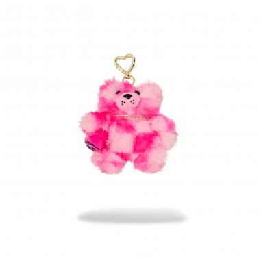 Μπρελόκ Ροζ - Sprayground Pink Fur Check Bear Cub Keychain